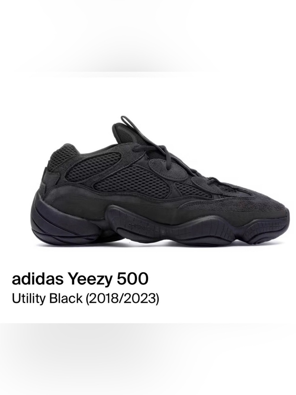 YEEZY Adidas 500 utility black 5.5 US